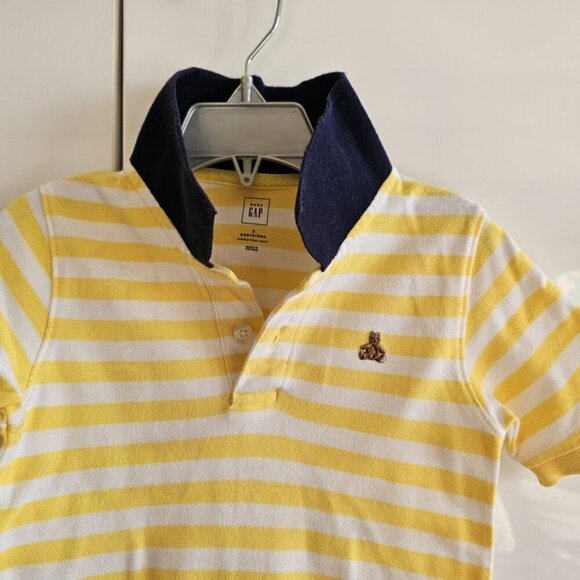 Baby Gap Striped Polo Shirt size 3 - Picture 2 of 7